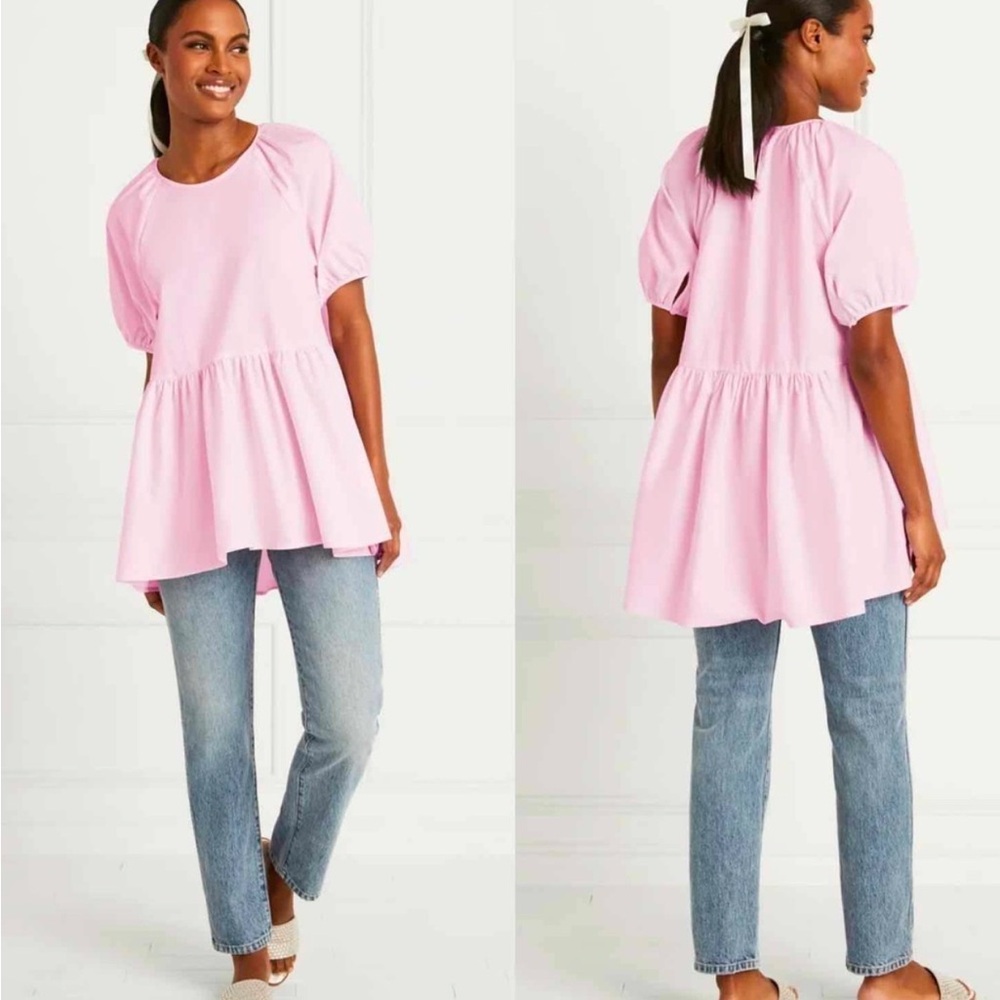 Hill House Francesca Top Ballerina Pink Small tunic top
